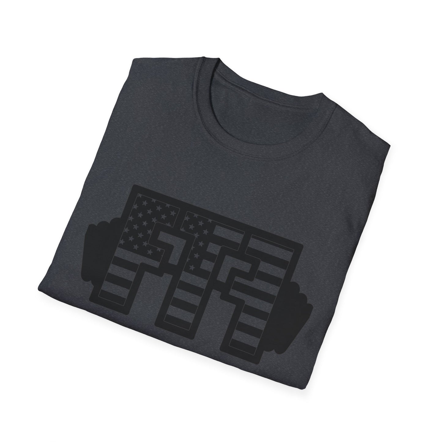 Vintage American Flag Maze T-Shirt - Unisex Softstyle Tee for Puzzle Lovers
