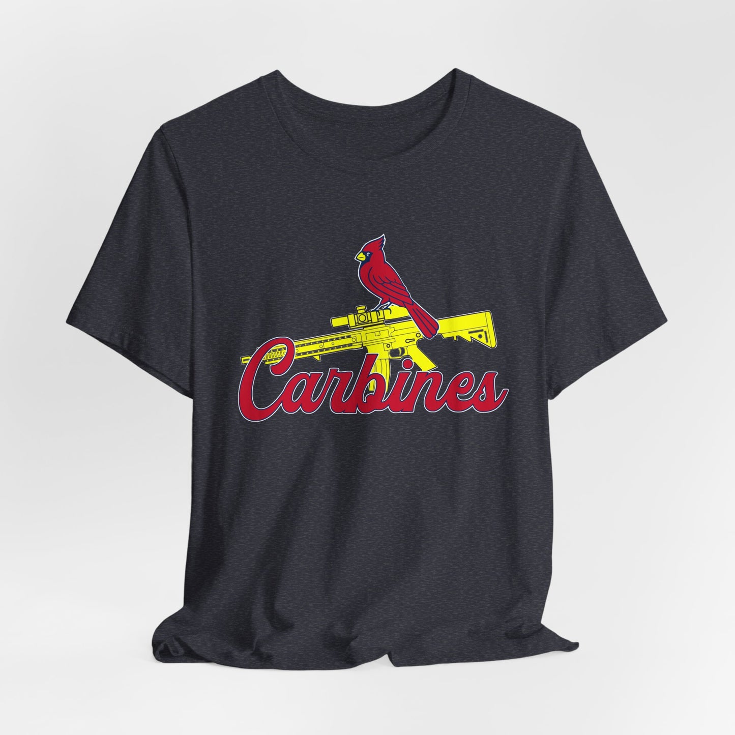 Carbines Cardinal Tee — Gun & Cardinal Graphic T-Shirt
