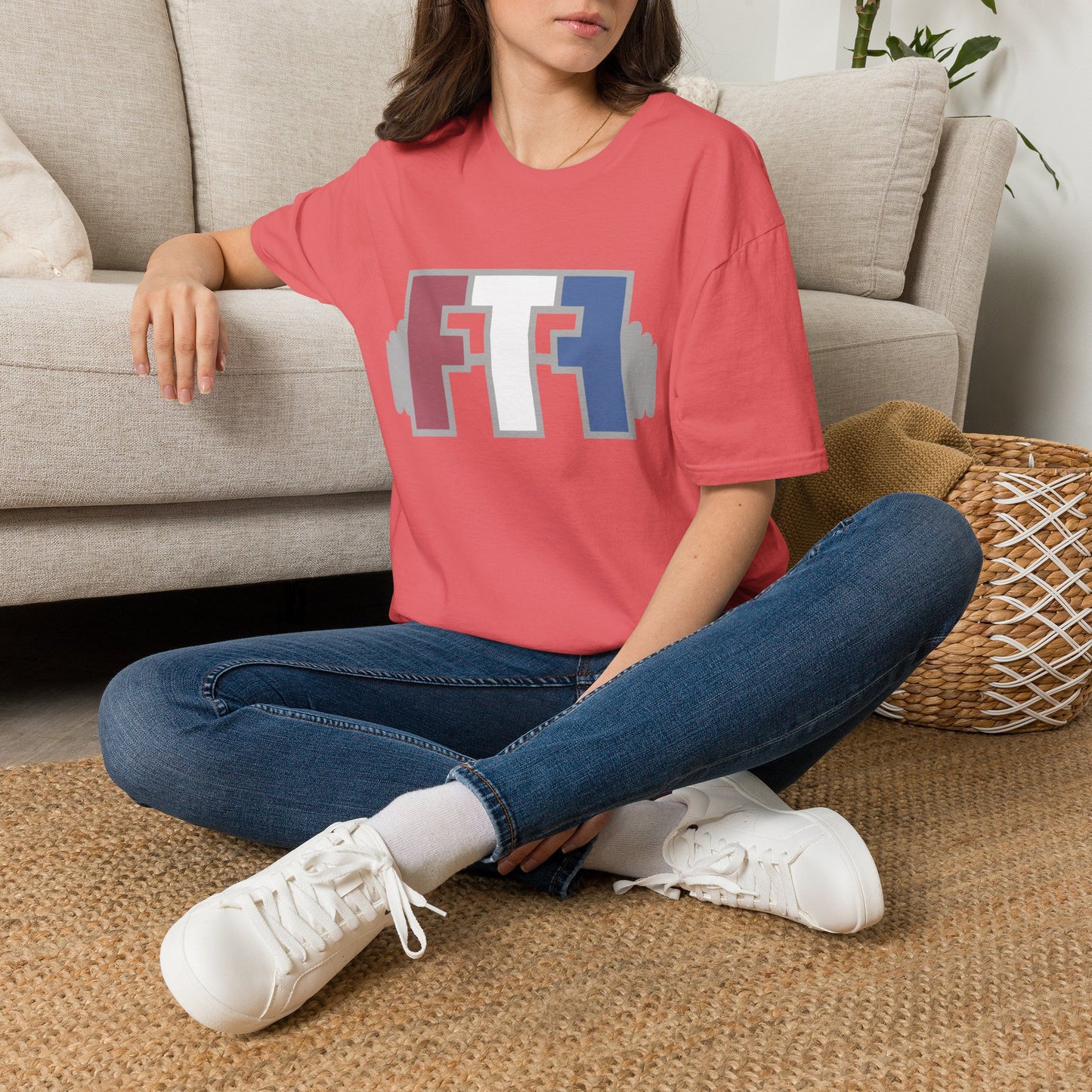 Vintage French Flag FT Graphic T-Shirt