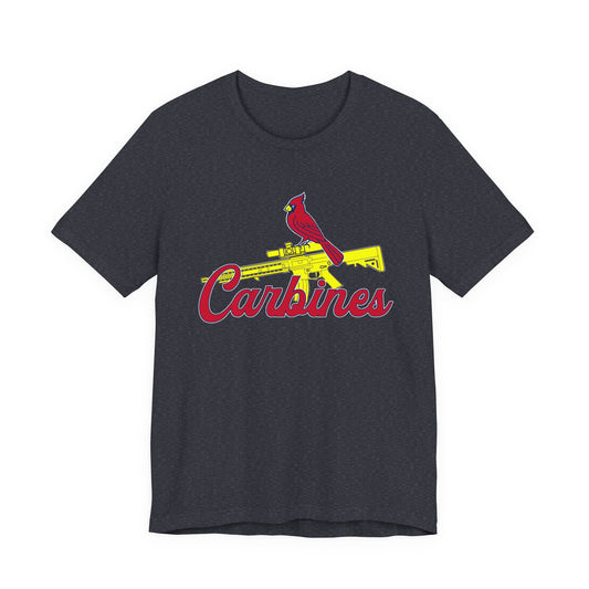 Carbines Cardinal Tee — Gun & Cardinal Graphic T-Shirt
