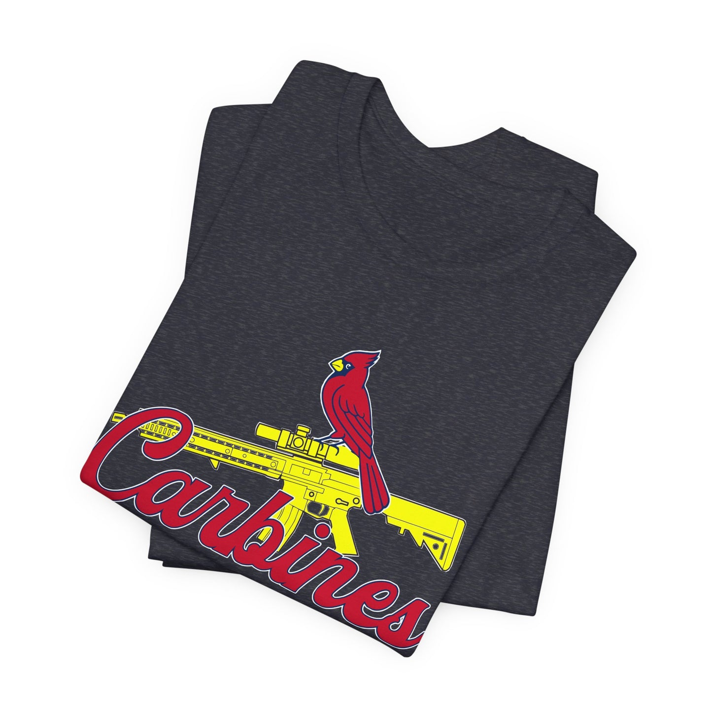 Carbines Cardinal Tee — Gun & Cardinal Graphic T-Shirt