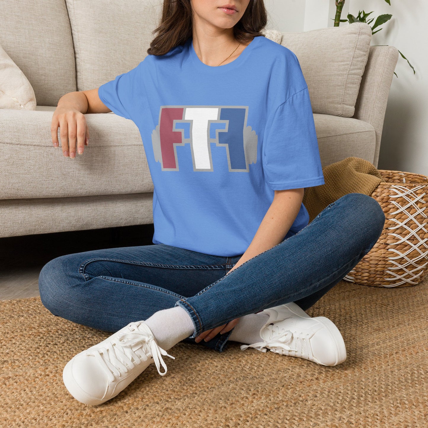 Vintage French Flag FT Graphic T-Shirt